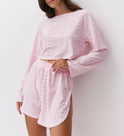 Women’s Slim-Fit Loose Suit Two Piece Shorts Set FitiqueFit