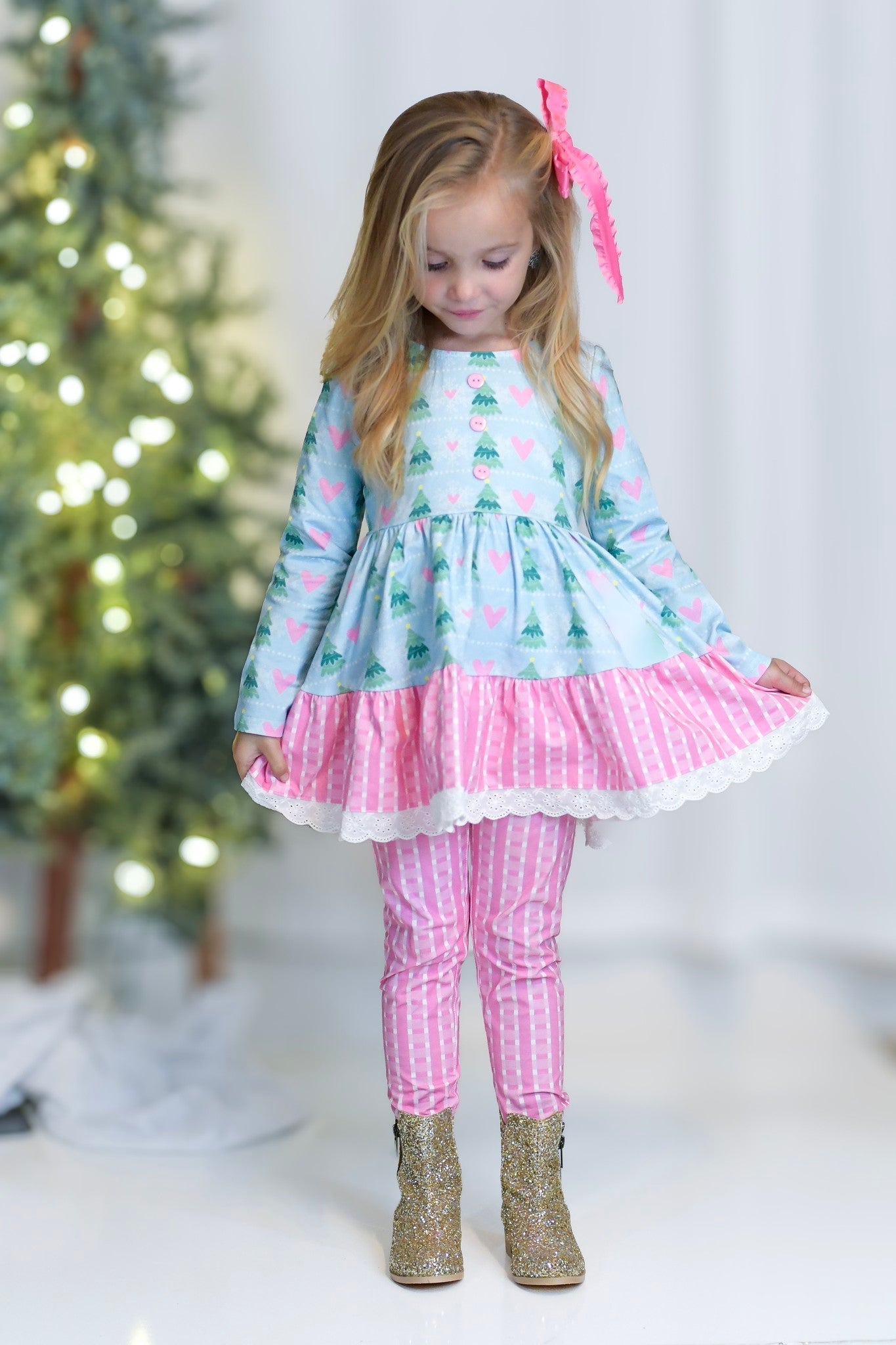 Chloe Tunic Set - Frosted Winterland Always In Bloom Clothing Co