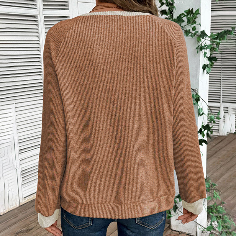 Women’s Color-Block V-Neck Pullover FitiqueFit