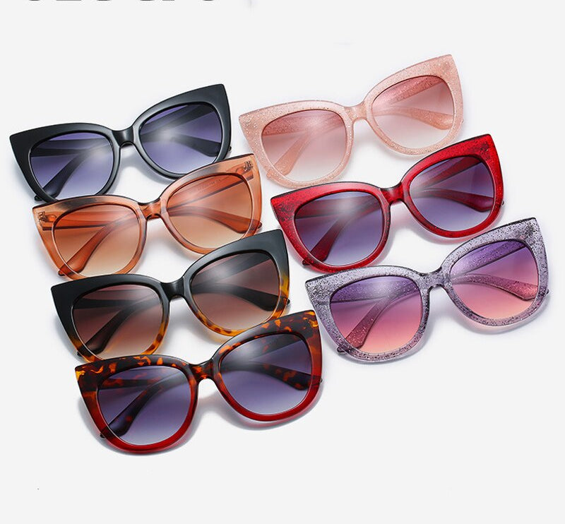 Women's Oversized Cat Eye Sunglasses UV400 FitiqueFit