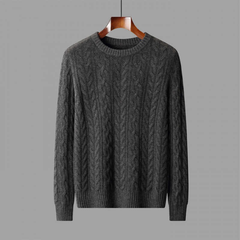 New Men's Round Neck Loose Sweater Grayceful LLC