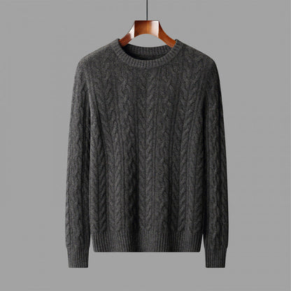 New Men's Round Neck Loose Sweater Grayceful LLC