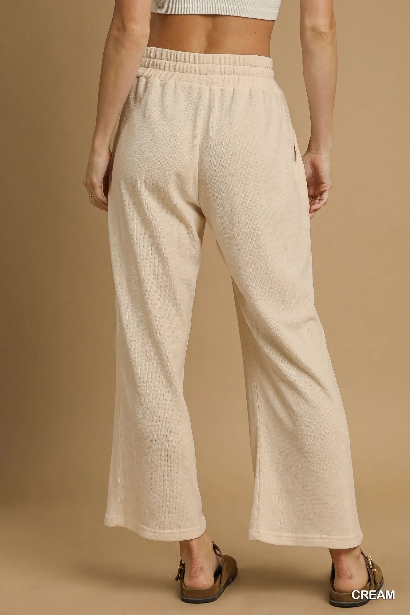 Umgee Drawstring Wide Leg Pants West2East Surf