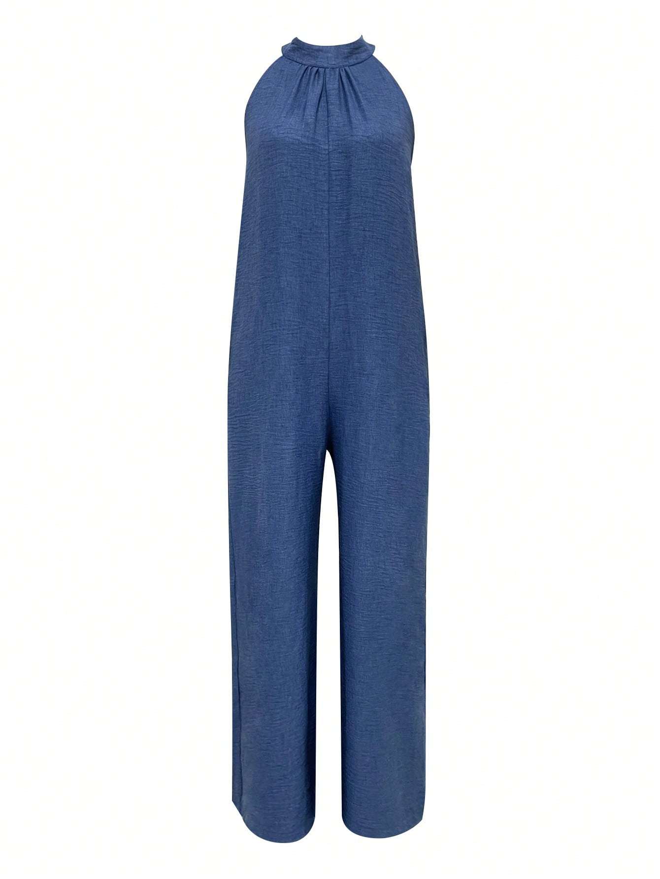Sleeveless Halter Ruffled Young Women's Jumpsuit Grayceful LLC