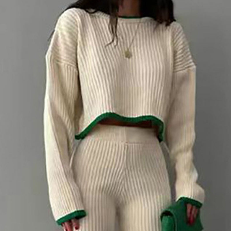Women’s Casual Color-Block Two-Piece Set FitiqueFit