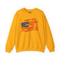 Raise It High American Flag Crewneck Sweatshirt The Devil's Pickle