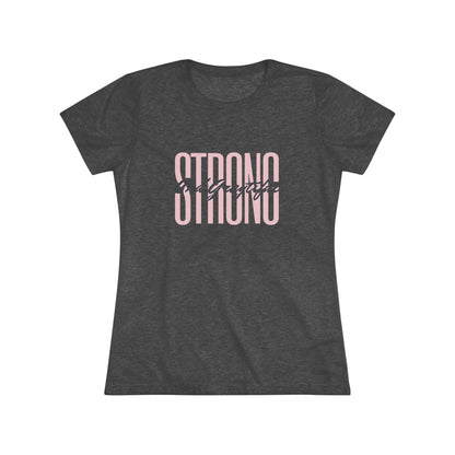 Strong and Graytiful Women's Triblend Tee Grayceful LLC