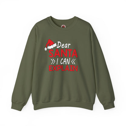 Dear Santa I Can Explain Crewneck Sweatshirt The Devil's Pickle