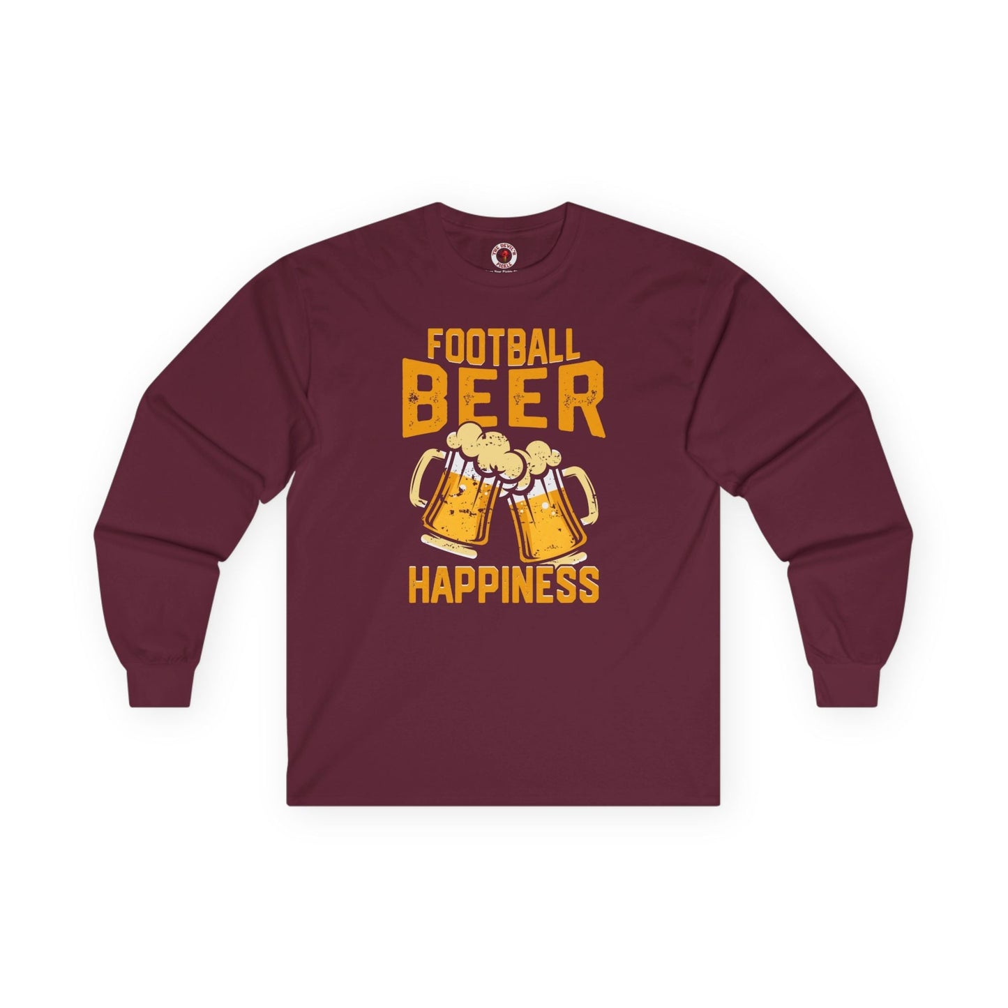Football Beer and Happiness Long Sleeve Tee The Devil's Pickle