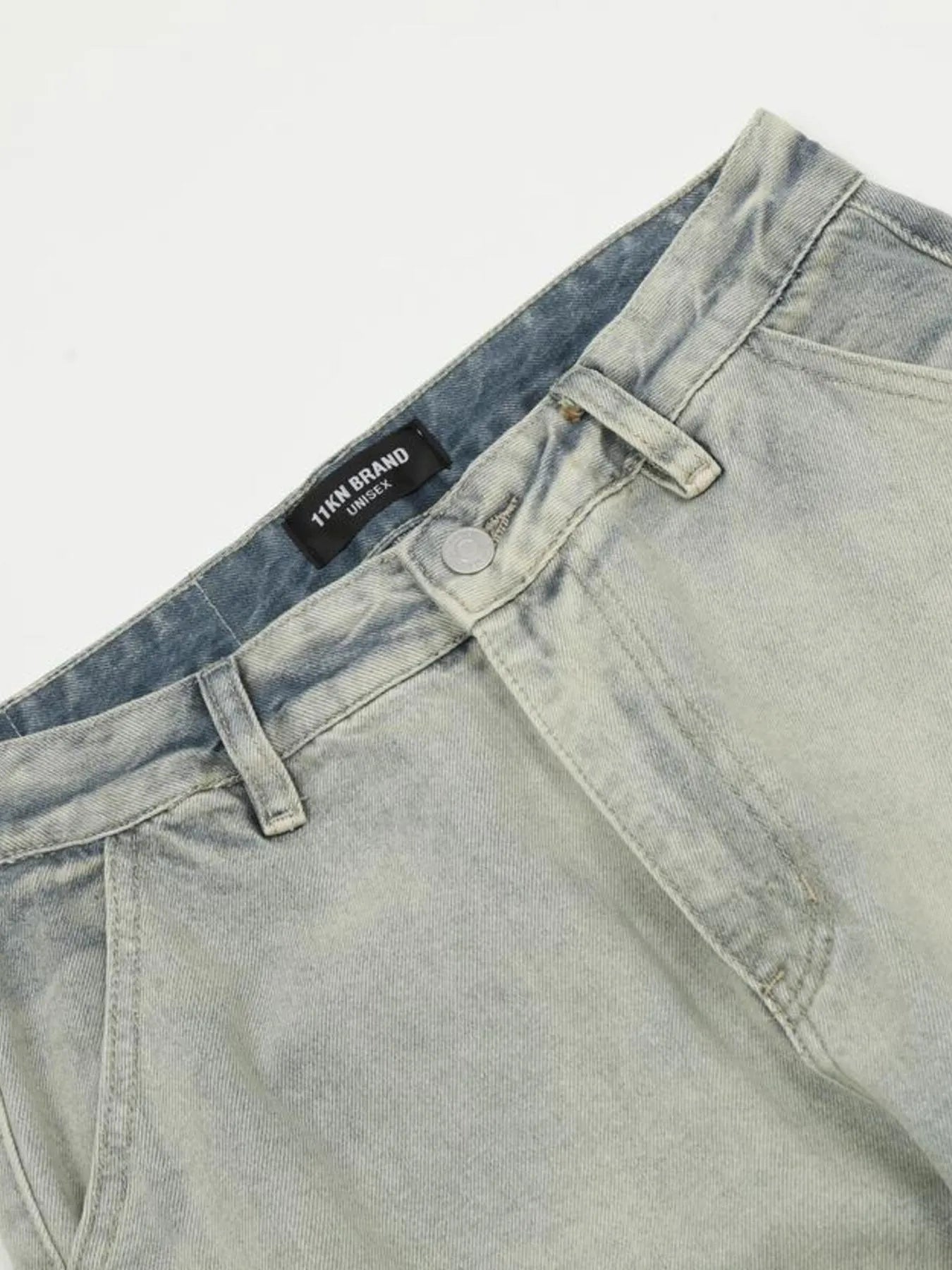 Men's Washed Multi-Pocket Straight Cargo Jeans New Era Fashion LLc