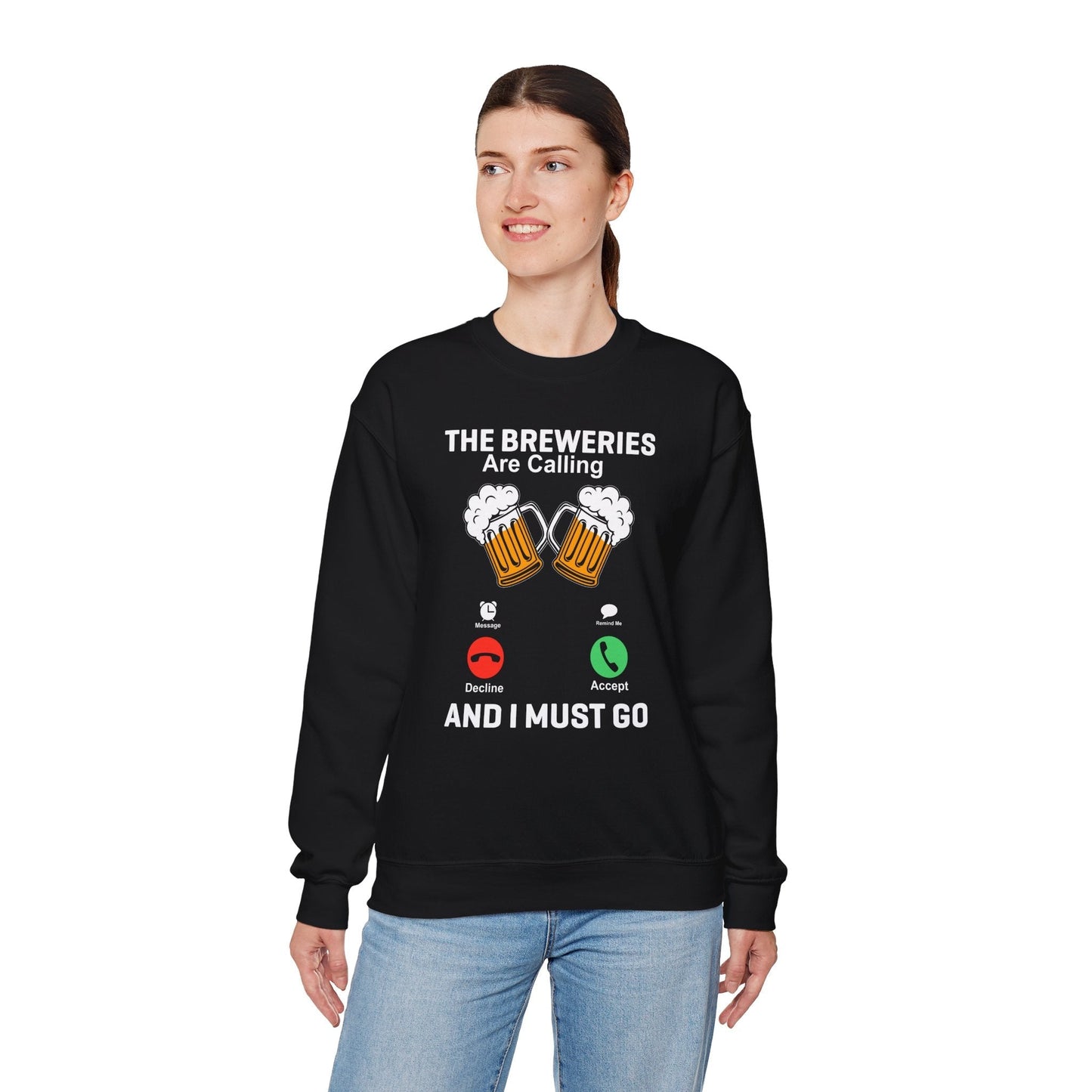 The Breweries Are Calling Crewneck Sweatshirt The Devil's Pickle