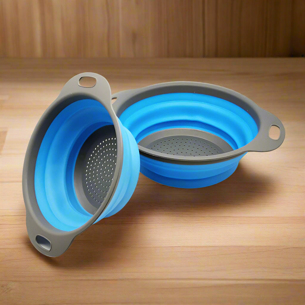 🥦 Foldable Silicone Colander – Space-Saving Strainer SmartPursue™