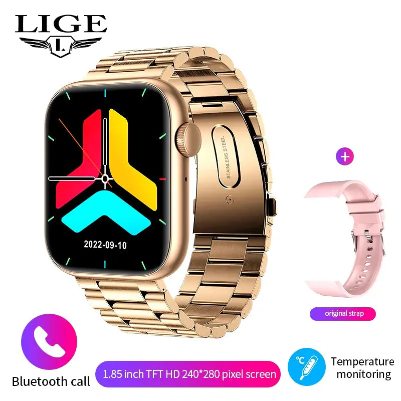 Revolutionary 2025 Smart Watch: Wireless Charging, Bluetooth Calls & Customizable Fitness Tracker for Men and Women