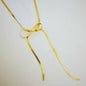 Long Drop Herringbone Bow Necklace Shop Style & More | Fresh Looks, Everyday Deals & Free Shipping