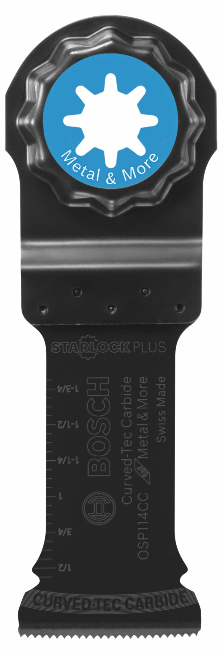 BOSCH OSP114CC 1-1/4 In. StarlockPlus® Oscillating Multi-Tool Curved-Tec Carbide Extreme Plunge Blade VM Hardware