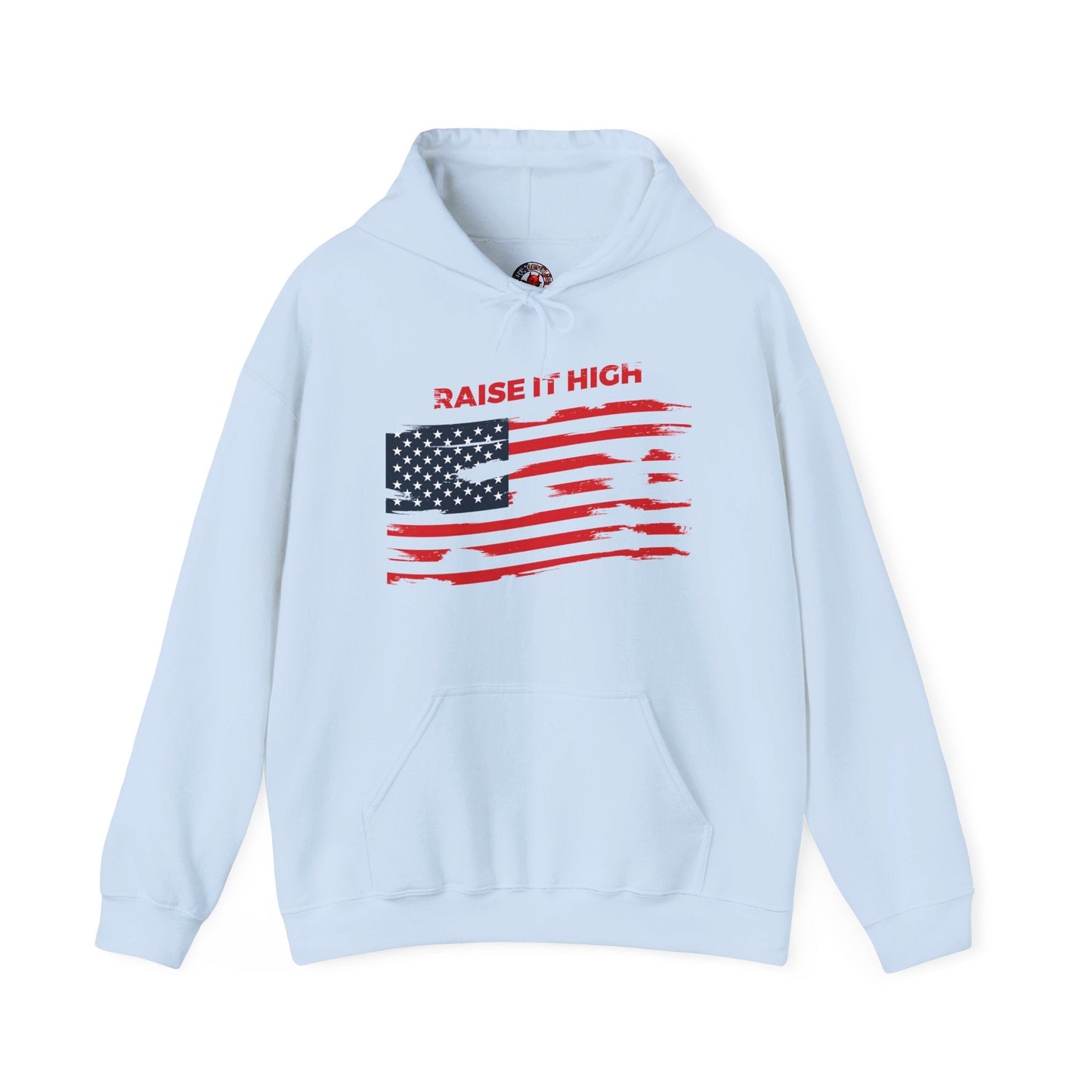 Raise It High American Flag Hooded Sweatshirt The Devil's Pickle