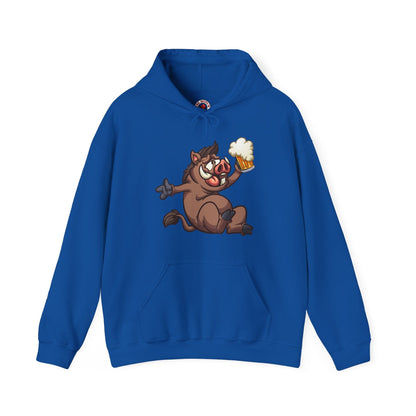 Beer Drinking Boar Hooded Sweatshirt The Devil's Pickle