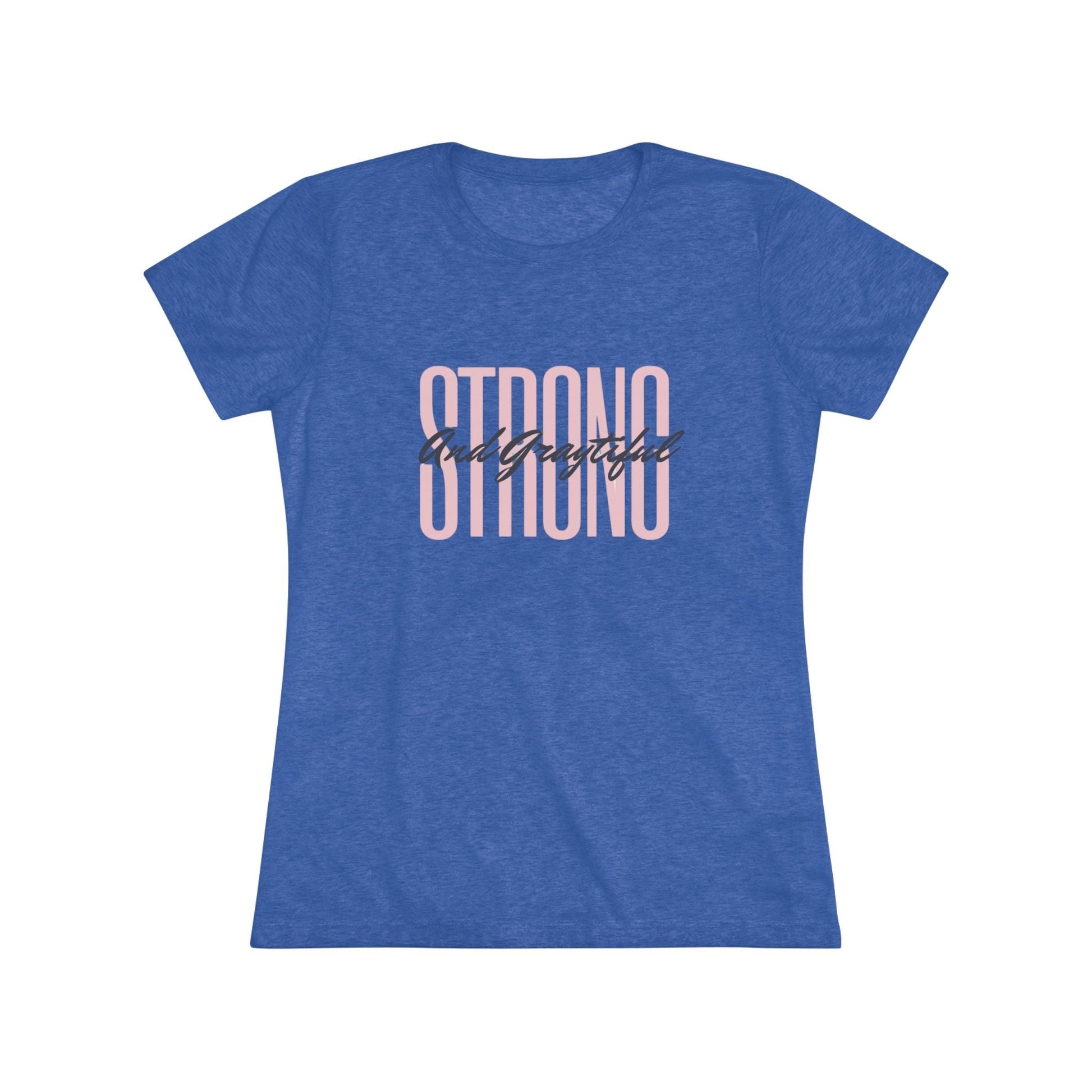 Strong and Graytiful Women's Triblend Tee Grayceful LLC