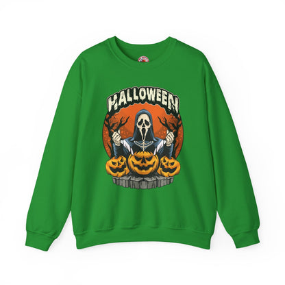 Screamer Killer Ghost Halloween Crewneck Sweatshirt The Devil's Pickle