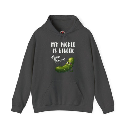 My Pickle Is Bigger Than Yours Hooded Sweatshirt The Devil's Pickle