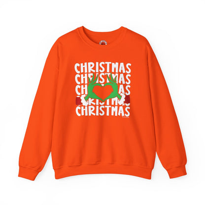 Christmas Heart Crewneck Sweatshirt The Devil's Pickle