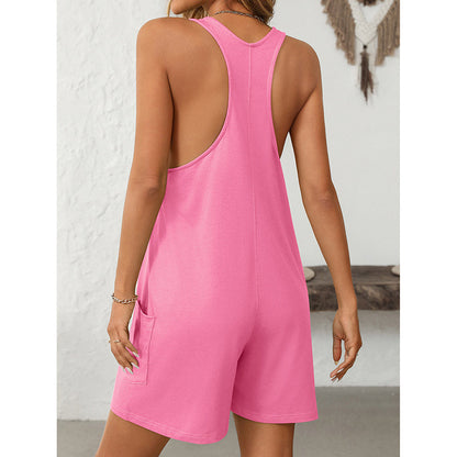 Womens Summer Casual Loose Tank Romper FitiqueFit