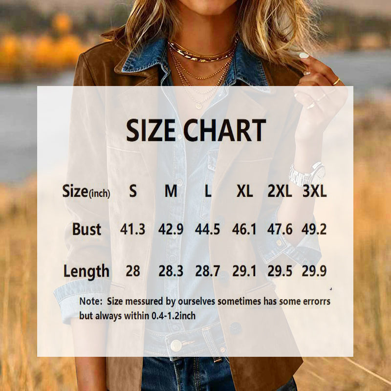 Plus Size Women's Solid Color Blazer Jacket FitiqueFit