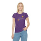 Women's Iconic T-Shirt graysitive with flowers Grayceful LLC