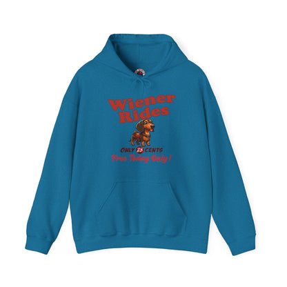 Free Wiener Rides Hooded Sweatshirt The Devil's Pickle