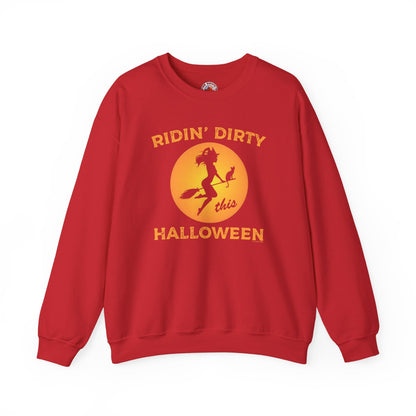 Ridin' Dirty This Halloween Crewneck Sweatshirt The Devil's Pickle