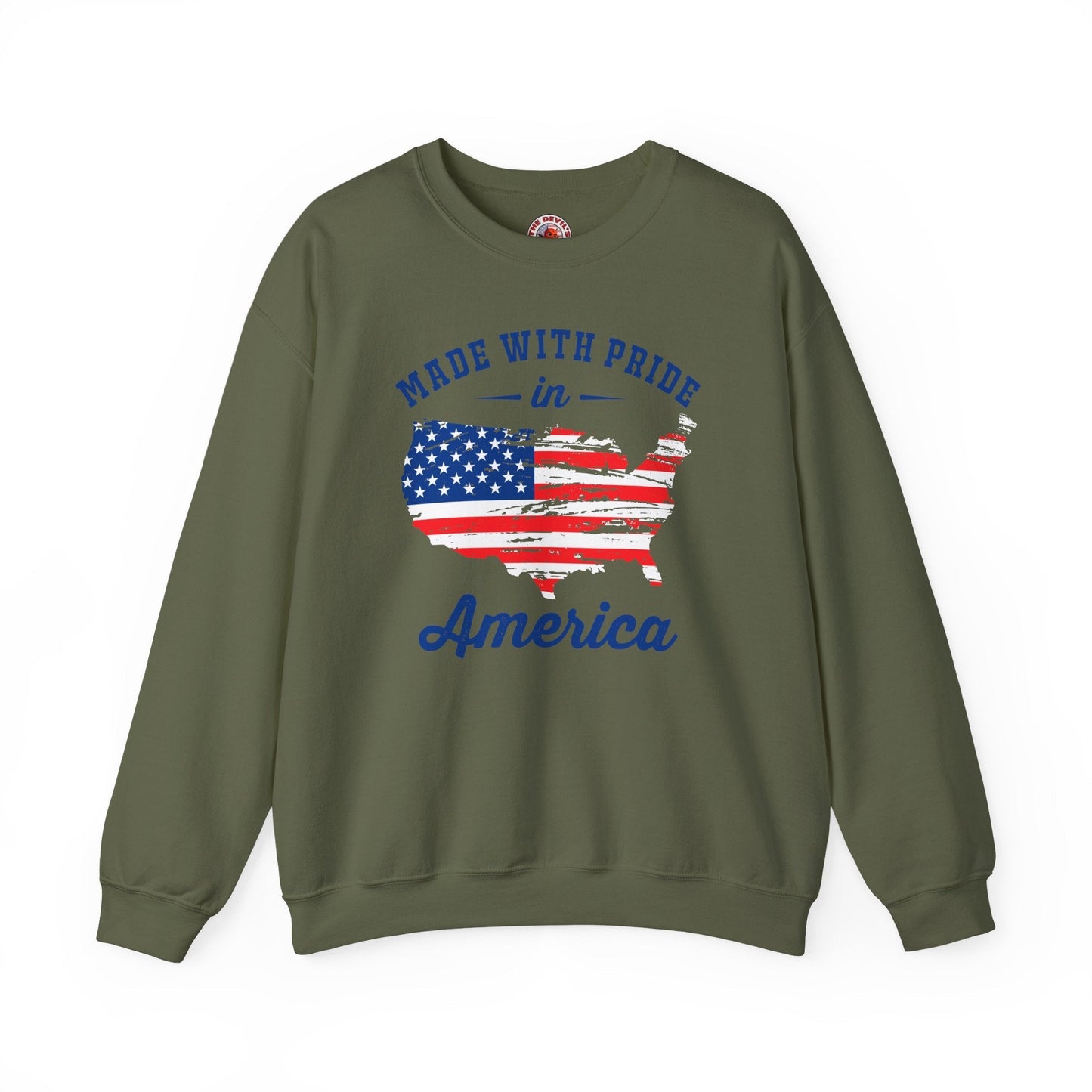 Made With Pride In America Crewneck Sweatshirt The Devil's Pickle