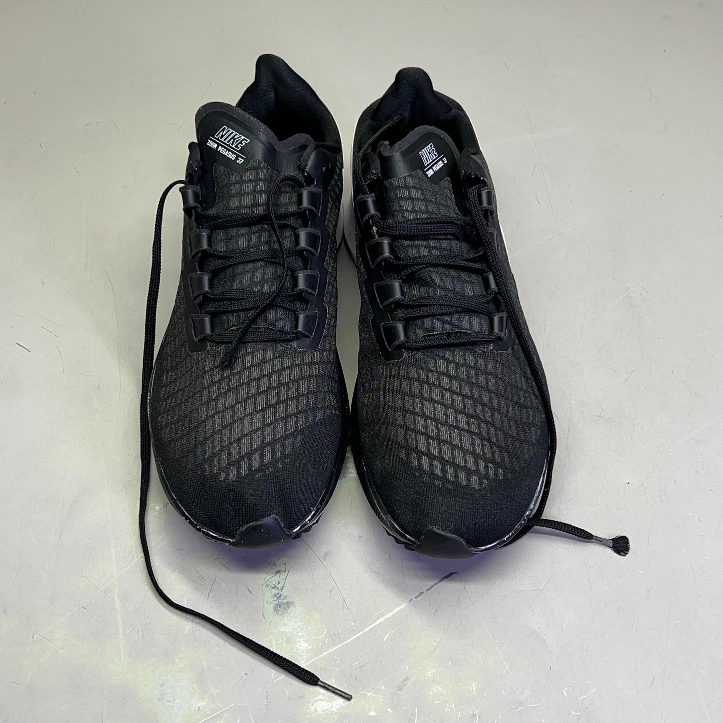 NIKE Air Zoom Pegasus 37 Running Shoes Men's Sz 14 Black/White (Pre-Owned) PayWut