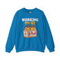 Working On My 6 Pack Crewneck Sweatshirt The Devil's Pickle