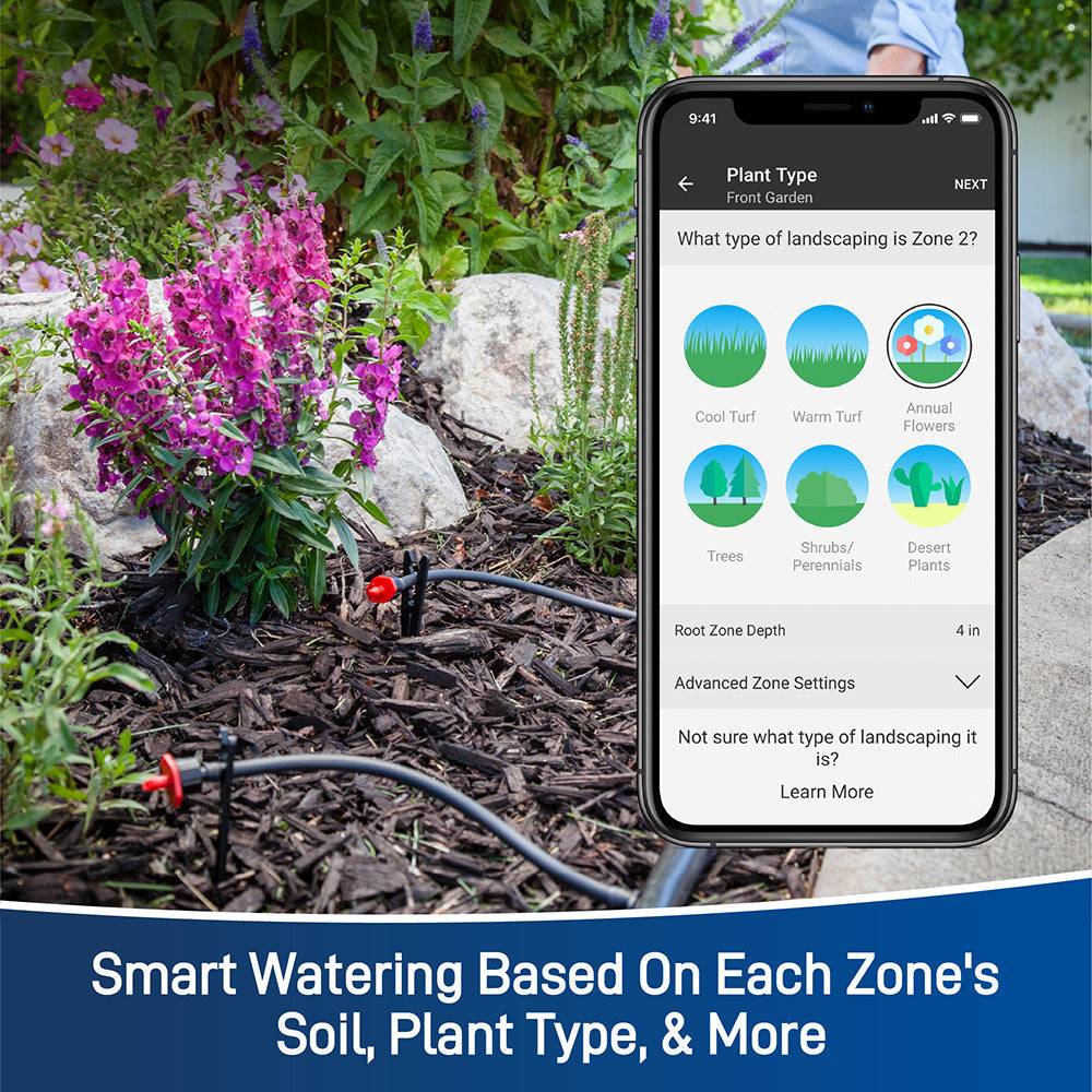 B-hyve XD Bluetooth 1-Outlet Hose Faucet Timer with B-hyve Flood Sensors | 71103 Orbit Irrigation