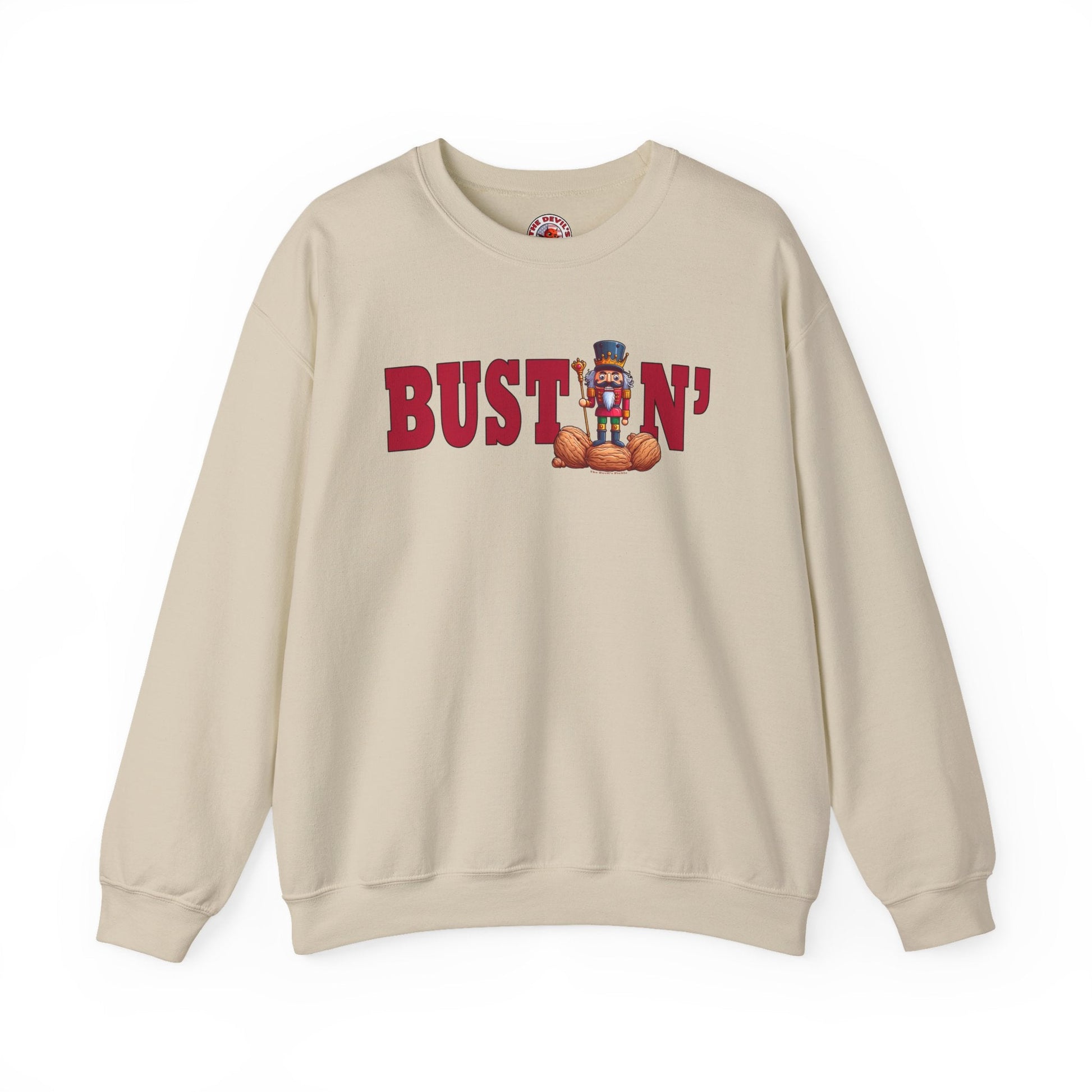 Bustin' Nuts Crewneck Sweatshirt The Devil's Pickle