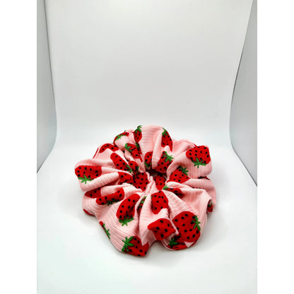 Strawberry Ribbed Scrunchie Enchanted Scrunch