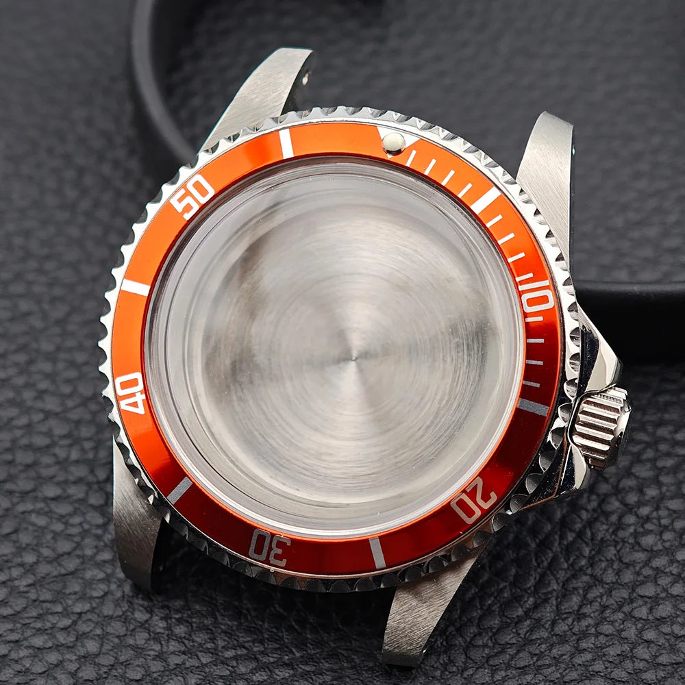 39.5MM Men'S Vintage Case Sapphire Glass FIT NH35 NH36 Movement for Retro Watch Case Watch Strap Watch Accessories