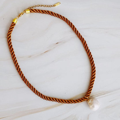Satin Rope Baroque Pearl Necklace Shop Style & More | Fresh Looks, Everyday Deals & Free Shipping