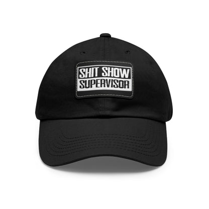 Shit Show Supervisor Hat with Leather Patch The Devil's Pickle