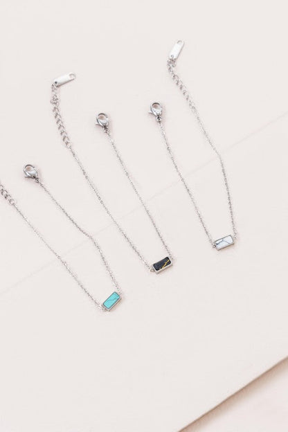 Beaming Bar Stone Bracelet | Silver Shop Style & More | Fresh Looks, Everyday Deals & Free Shipping