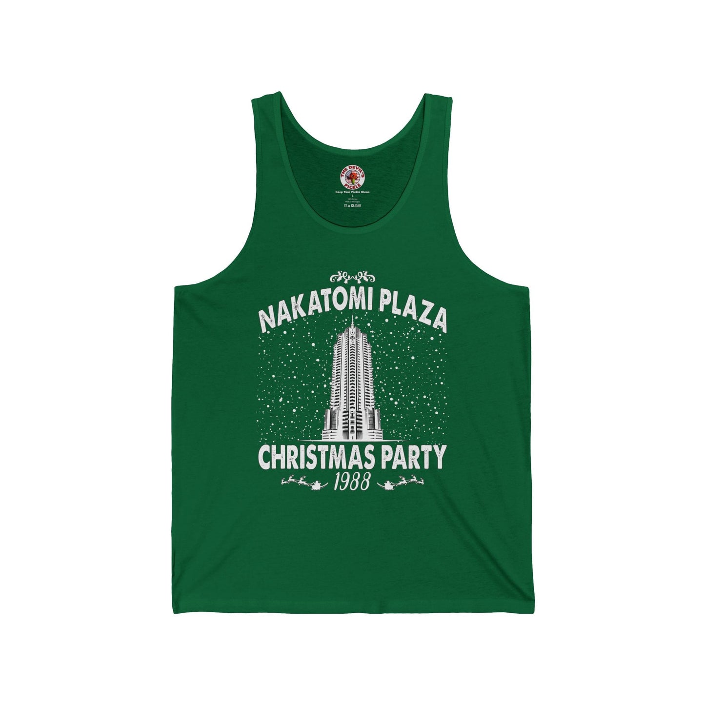 Nakatomi Plaza Christmas Party Tank Top The Devil's Pickle