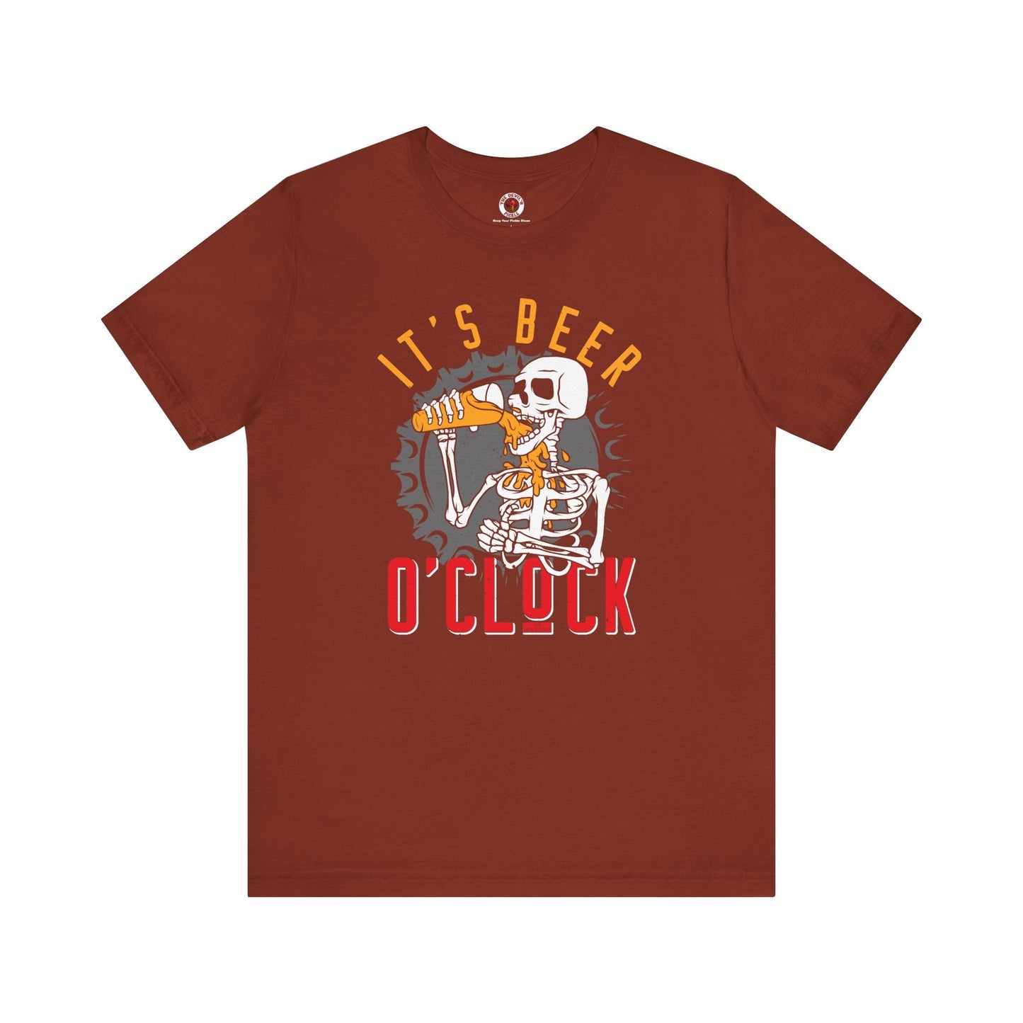 It's Beer O'Clock Skeleton T-Shirt The Devil's Pickle