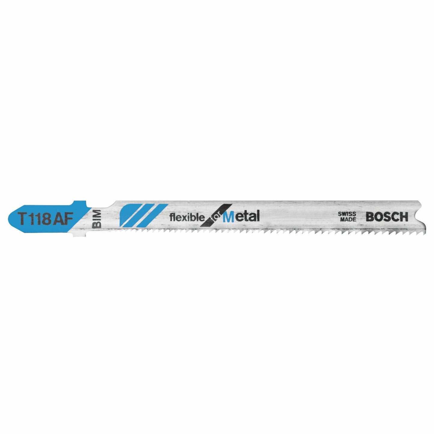 BOSCH T118AF 5pc. 3-5/8 In. 17-24 TPI Flexible for Metal T-Shank Jig Saw Blades VM Hardware