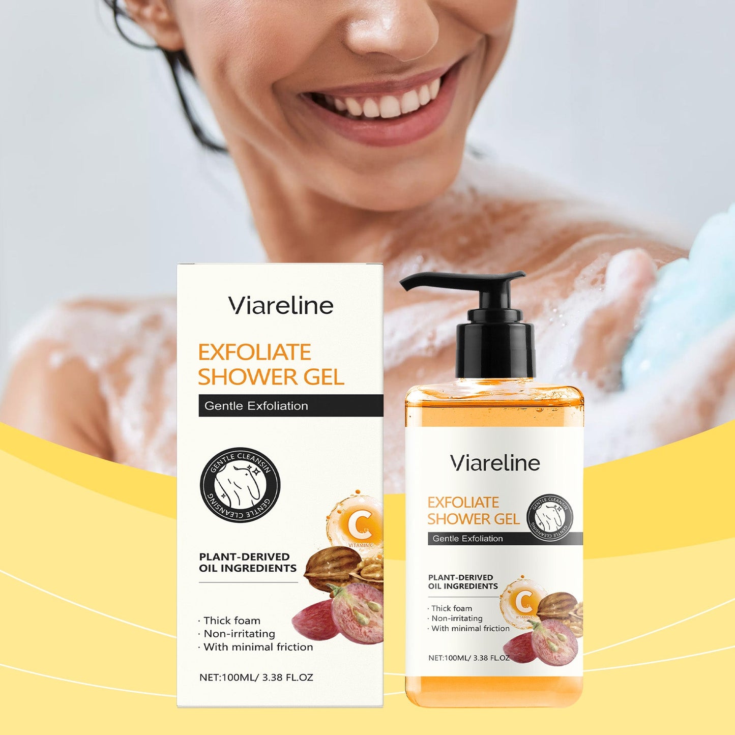 Exfoliating Cleanser Moisturizes Gently Exfoliating Body Wash With A Silky, Refreshing Touch