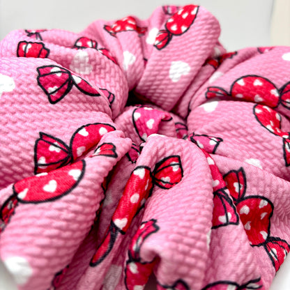 Pink Candy Valentine's Day Bullet Scrunchie Enchanted Scrunch