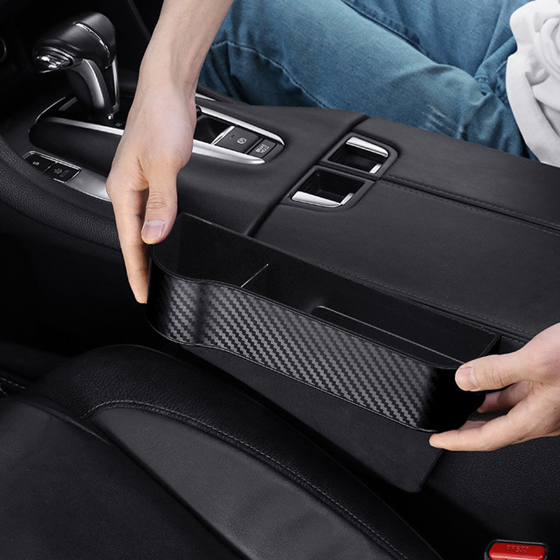 Car Seat Gap Organizer with Cup Holder - Lightweight ABS Storage Box for Console Side Pockets, Front Seat Accessory for Enhanced Organization, Car Storag NovaCart