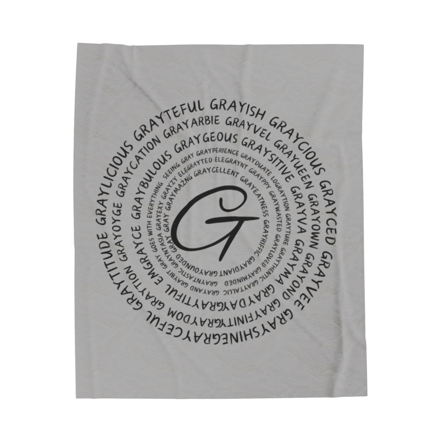 Velveteen Plush Blanket Grayceful signature Grayceful LLC