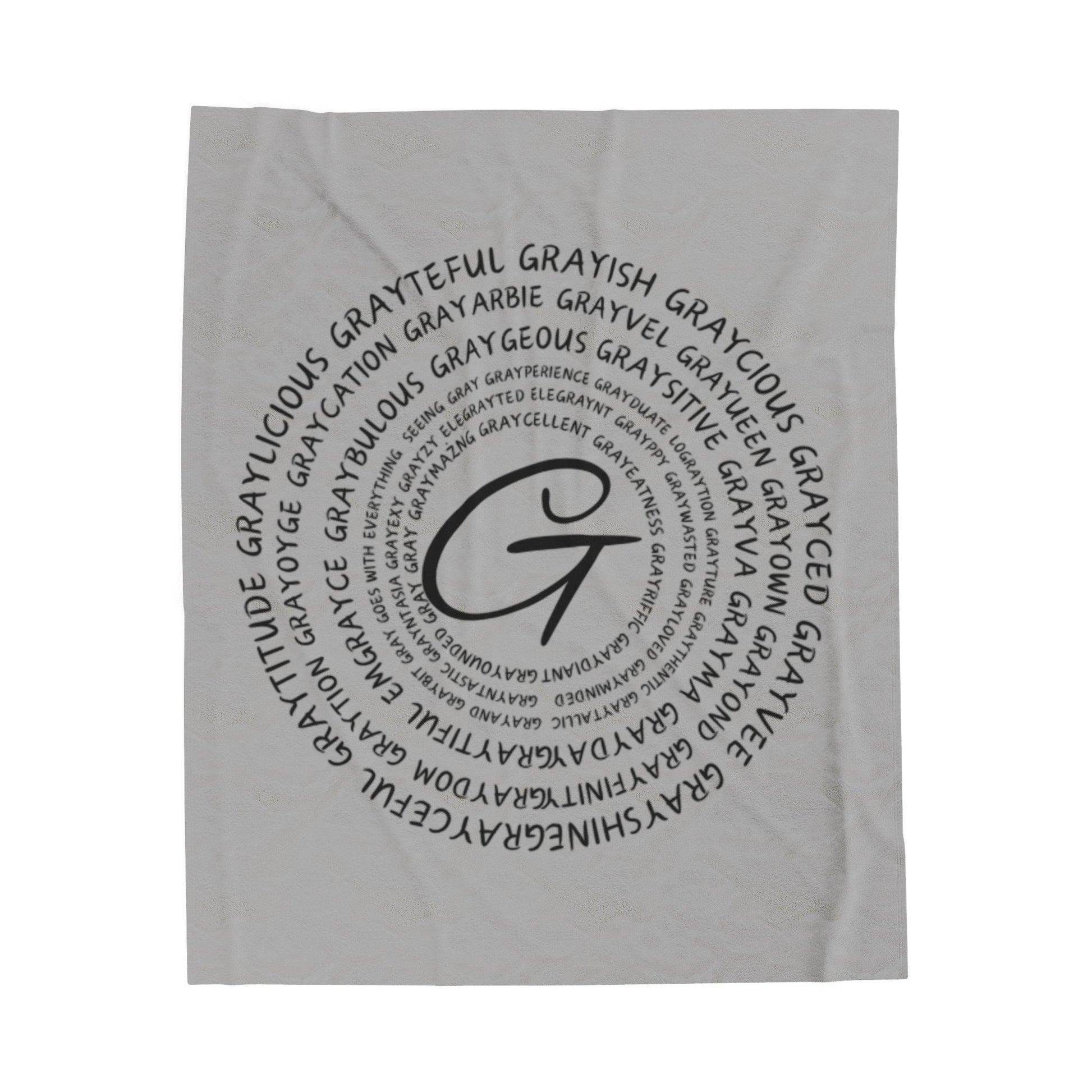 Velveteen Plush Blanket Grayceful signature Grayceful LLC