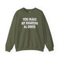 You Make My Rigatoni Al Dente Crewneck Sweatshirt The Devil's Pickle