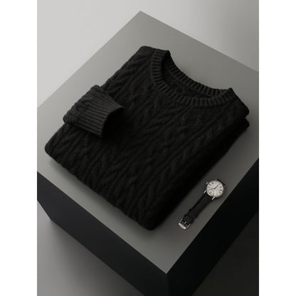 New Men's Round Neck Loose Sweater Grayceful LLC